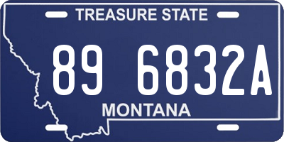 MT license plate 896832A