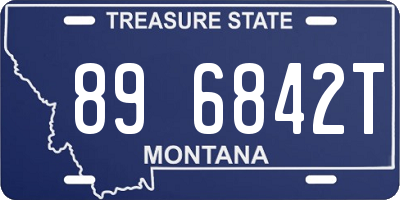 MT license plate 896842T