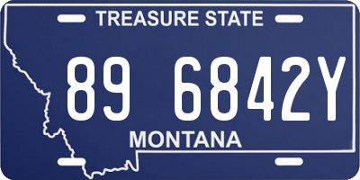 MT license plate 896842Y