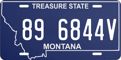MT license plate 896844V