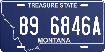 MT license plate 896846A