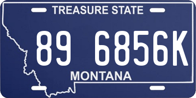 MT license plate 896856K