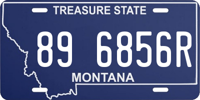 MT license plate 896856R