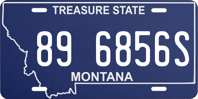 MT license plate 896856S