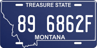 MT license plate 896862F