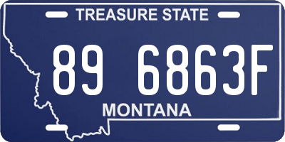 MT license plate 896863F