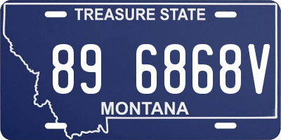 MT license plate 896868V