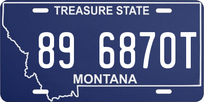 MT license plate 896870T