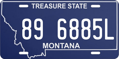 MT license plate 896885L