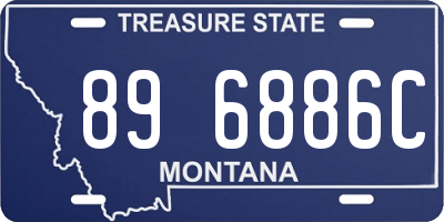 MT license plate 896886C