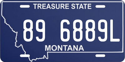 MT license plate 896889L