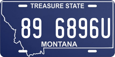 MT license plate 896896U