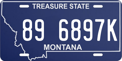 MT license plate 896897K