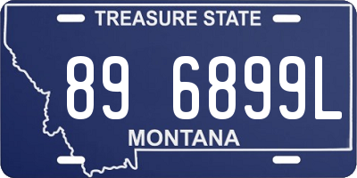 MT license plate 896899L