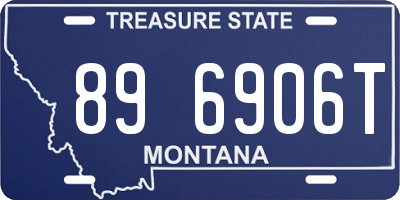 MT license plate 896906T