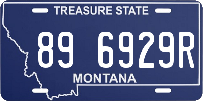 MT license plate 896929R