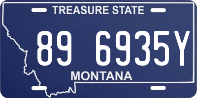 MT license plate 896935Y