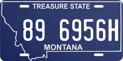 MT license plate 896956H