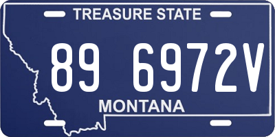 MT license plate 896972V