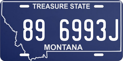 MT license plate 896993J