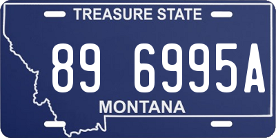 MT license plate 896995A