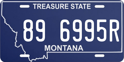 MT license plate 896995R