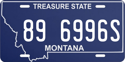 MT license plate 896996S