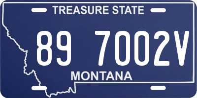 MT license plate 897002V