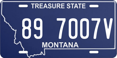 MT license plate 897007V