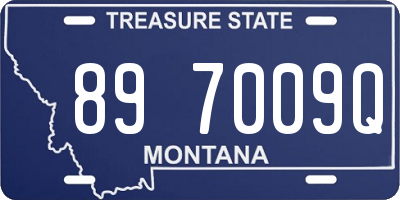 MT license plate 897009Q