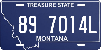 MT license plate 897014L