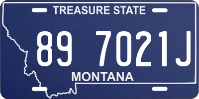 MT license plate 897021J