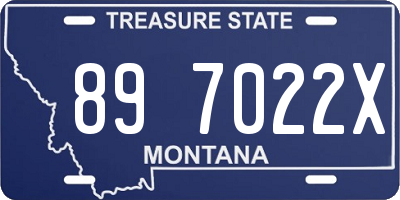 MT license plate 897022X