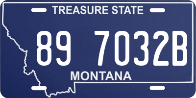 MT license plate 897032B