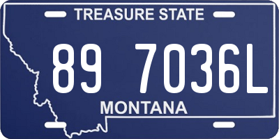 MT license plate 897036L