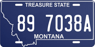 MT license plate 897038A