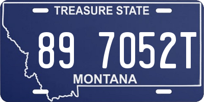 MT license plate 897052T