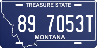 MT license plate 897053T