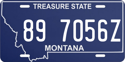 MT license plate 897056Z