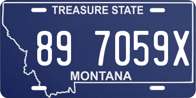 MT license plate 897059X