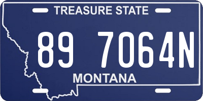 MT license plate 897064N