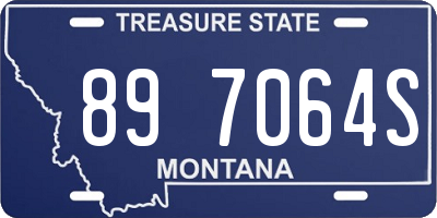 MT license plate 897064S