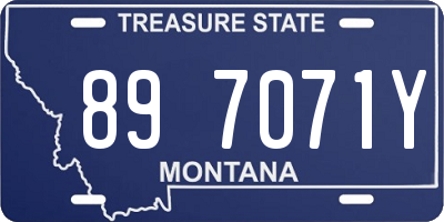 MT license plate 897071Y