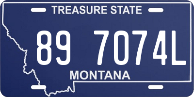 MT license plate 897074L