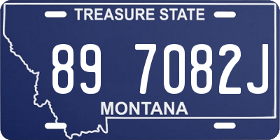 MT license plate 897082J