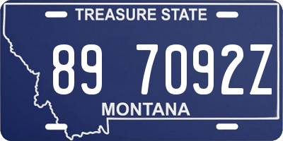 MT license plate 897092Z