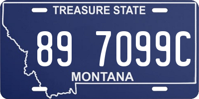 MT license plate 897099C