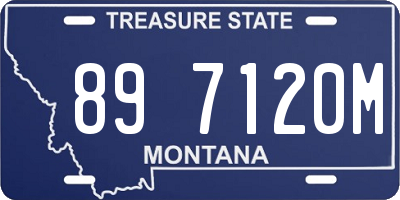 MT license plate 897120M