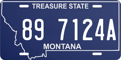 MT license plate 897124A