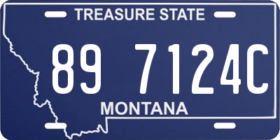 MT license plate 897124C
